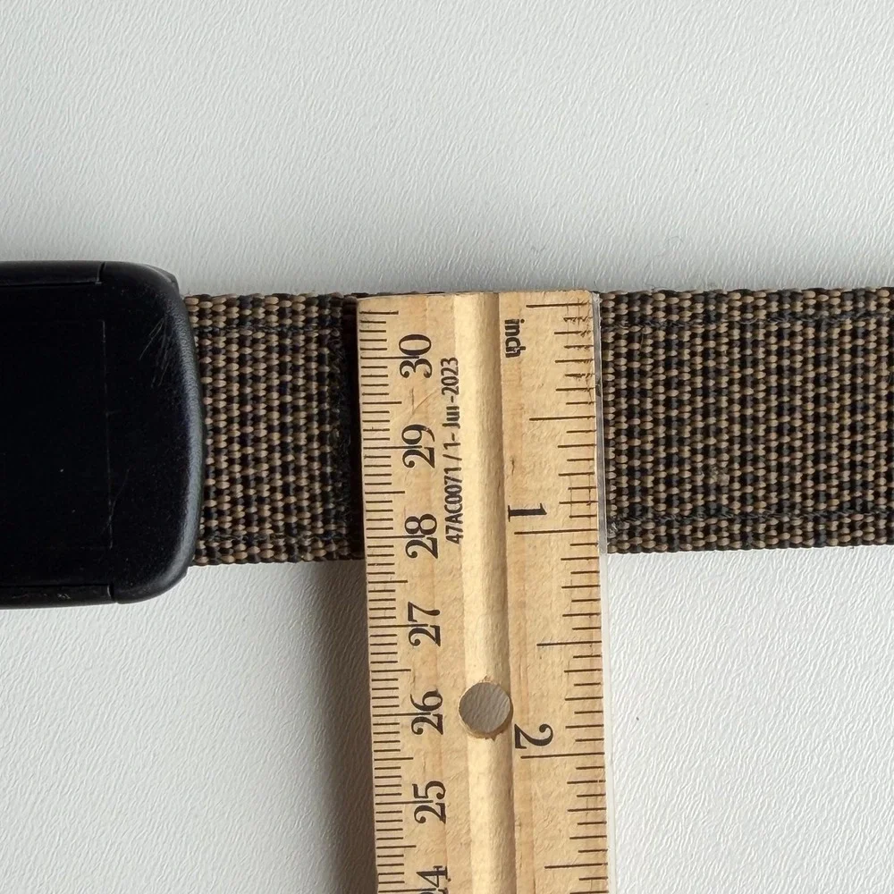 Bison Designs Web Belt Medium Nylon Travel Concealed Zipper Money Pocket Utility
